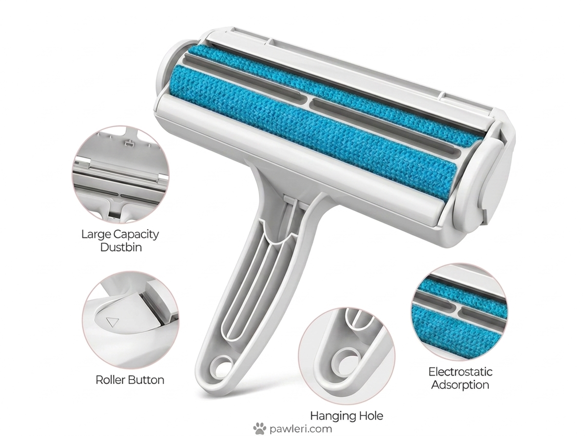 Pawleri Roller – Reusable Pet Hair Remover | No Refills, No Adhesive Ever